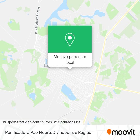 Panificadora Pao Nobre mapa