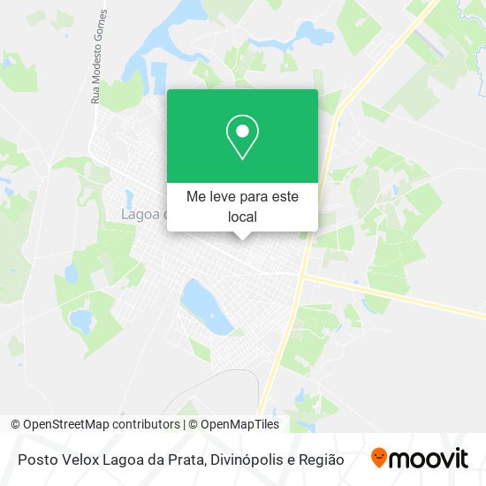 Posto Velox Lagoa da Prata mapa