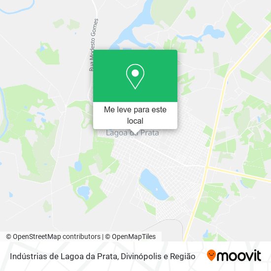 Indústrias de Lagoa da Prata mapa