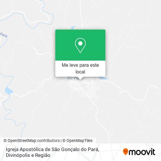 Igreja Apostólica de São Gonçalo do Pará mapa