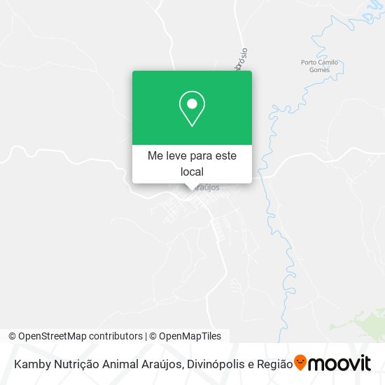 Kamby Nutrição Animal Araújos mapa