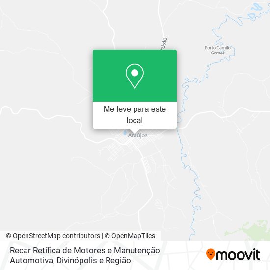 Recar Retífica de Motores e Manutenção Automotiva mapa