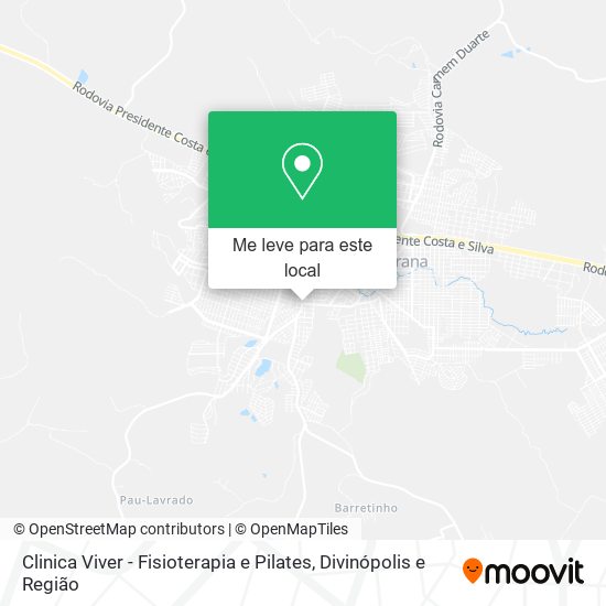 Clinica Viver - Fisioterapia e Pilates mapa