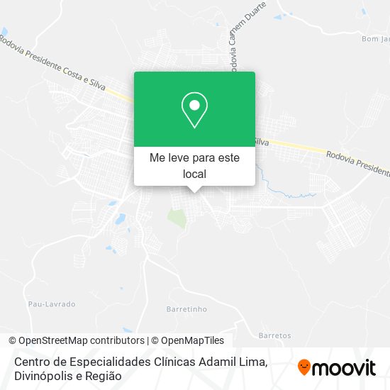 Centro de Especialidades Clínicas Adamil Lima mapa