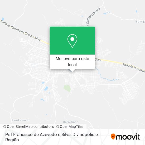 Psf Francisco de Azevedo e Silva mapa