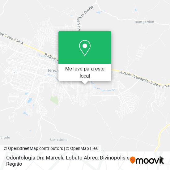 Odontologia Dra Marcela Lobato Abreu mapa