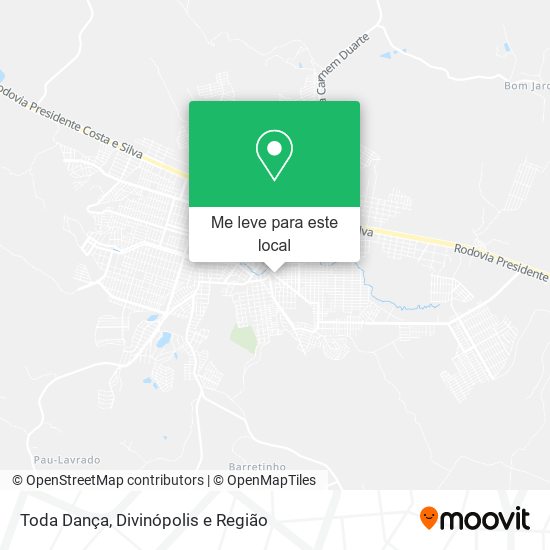 Toda Dança mapa