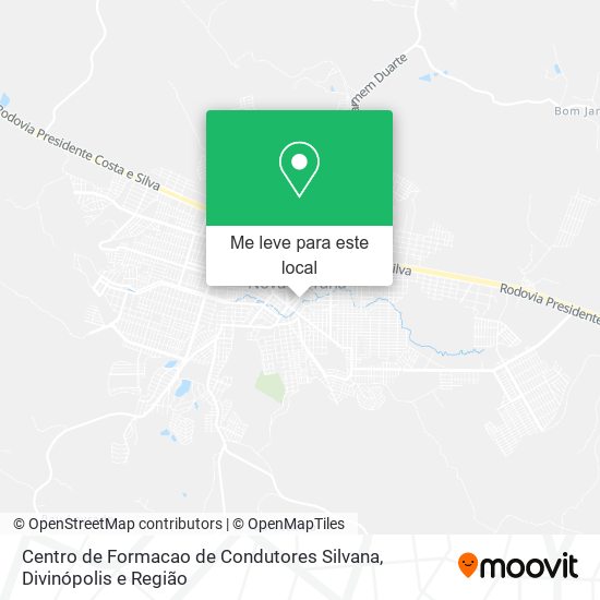 Centro de Formacao de Condutores Silvana mapa