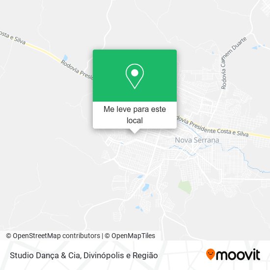 Studio Dança & Cia mapa