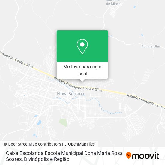 Caixa Escolar da Escola Municipal Dona Maria Rosa Soares mapa