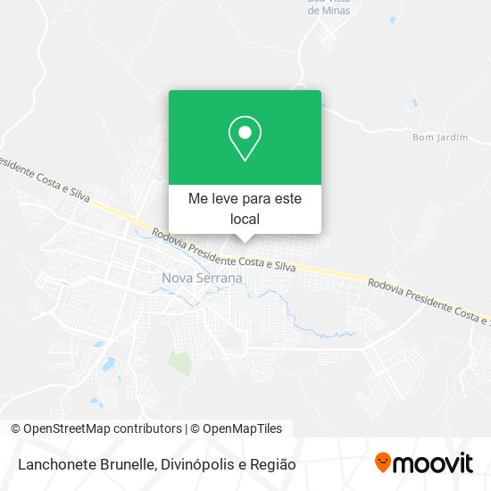 Lanchonete Brunelle mapa