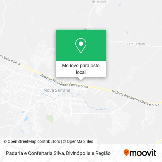 Padaria e Confeitaria Silva mapa