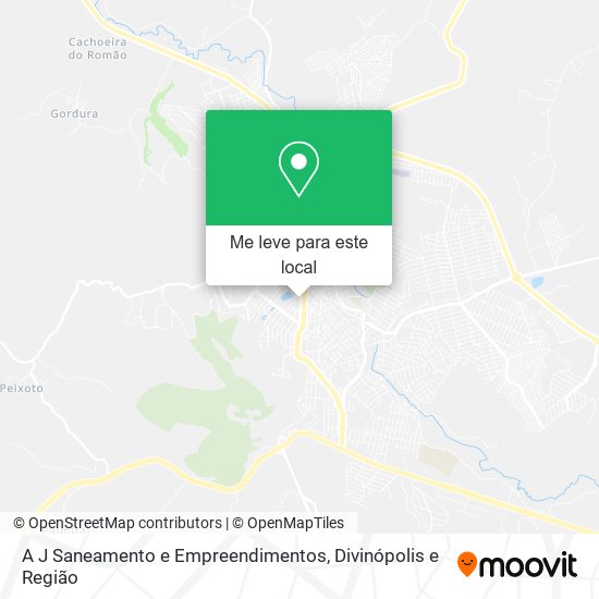 A J Saneamento e Empreendimentos mapa