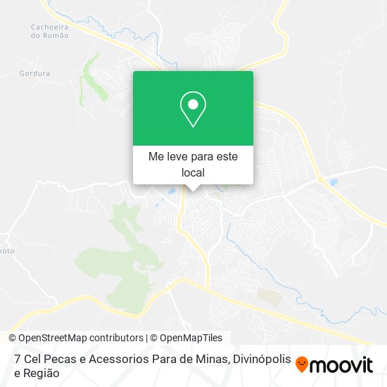 7 Cel Pecas e Acessorios Para de Minas mapa