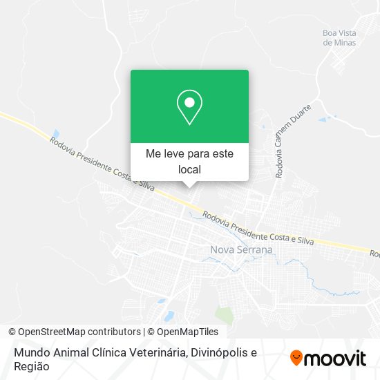 Mundo Animal Clínica Veterinária mapa