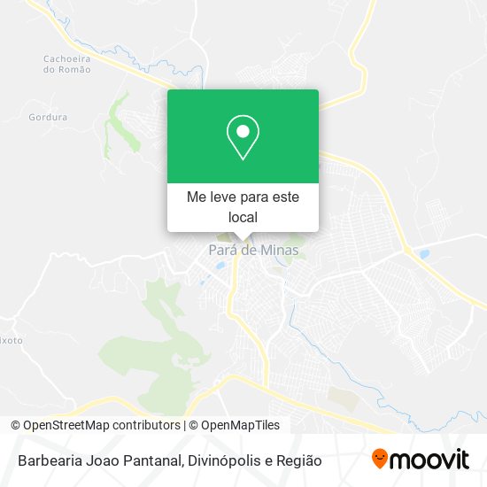 Barbearia Joao Pantanal mapa