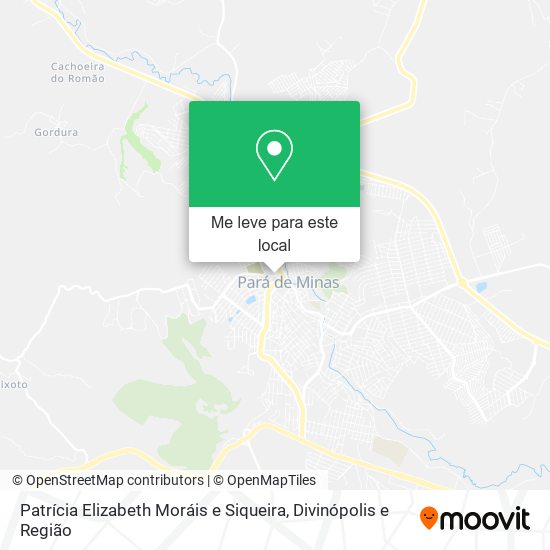 Patrícia Elizabeth Moráis e Siqueira mapa