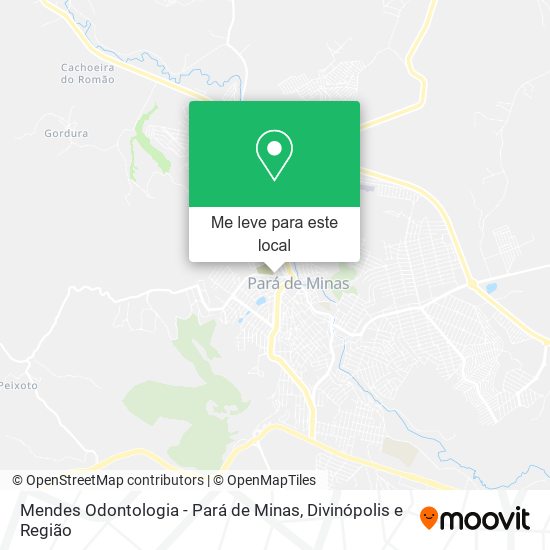 Mendes Odontologia - Pará de Minas mapa