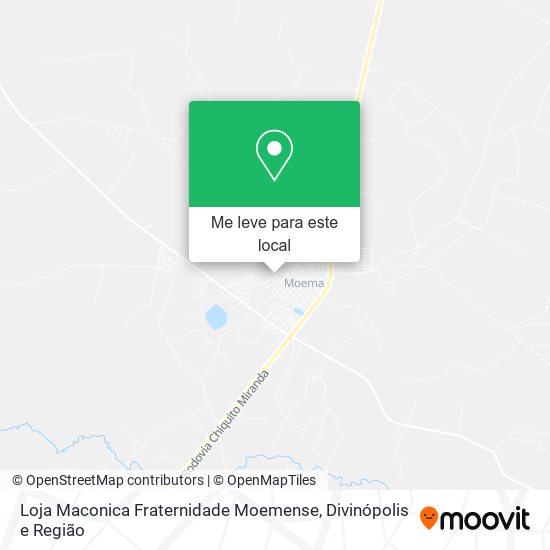 Loja Maconica Fraternidade Moemense mapa
