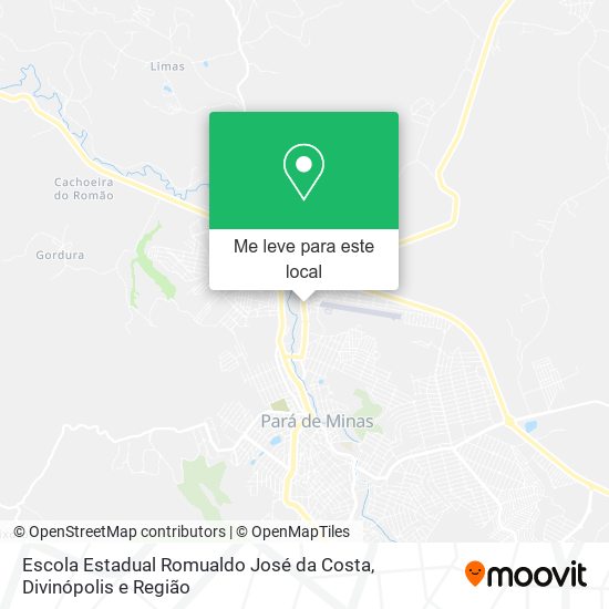 Escola Estadual Romualdo José da Costa mapa