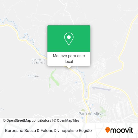 Barbearia Souza & Faloni mapa