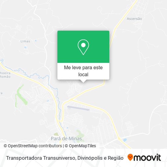 Transportadora Transuniverso mapa
