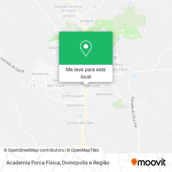 Academia Forca Fisica mapa