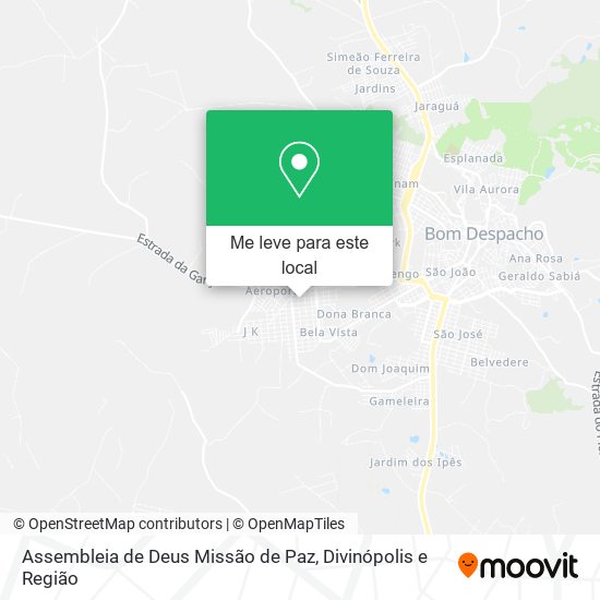 Assembleia de Deus Missão de Paz mapa