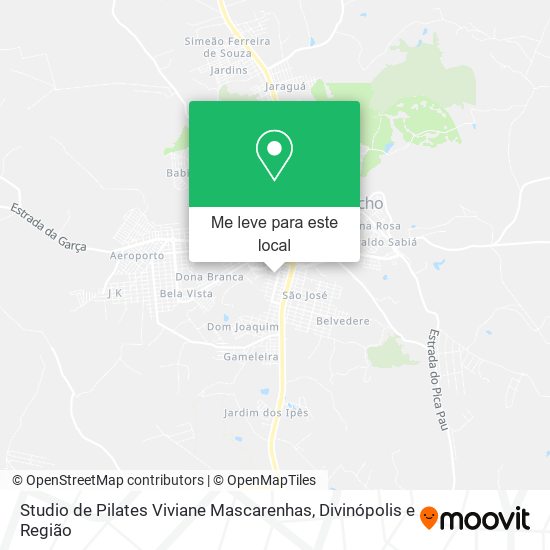 Studio de Pilates Viviane Mascarenhas mapa