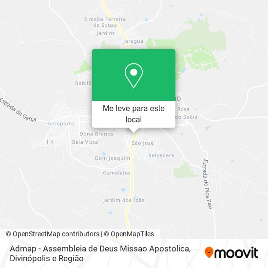 Admap - Assembleia de Deus Missao Apostolica mapa
