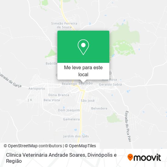 Clínica Veterinária Andrade Soares mapa