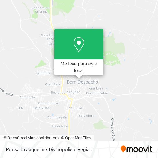 Pousada Jaqueline mapa
