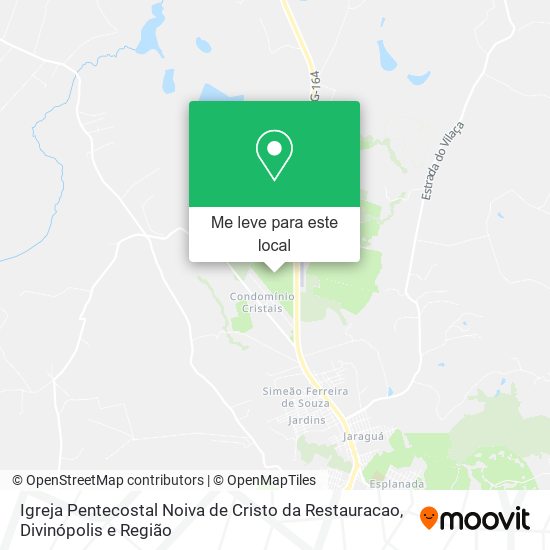 Igreja Pentecostal Noiva de Cristo da Restauracao mapa
