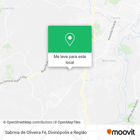 Sabrina de Oliveira Fé mapa