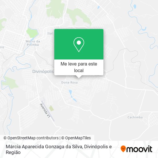 Márcia Aparecida Gonzaga da Silva mapa