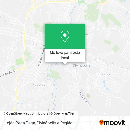 Lojão Pega Pega mapa