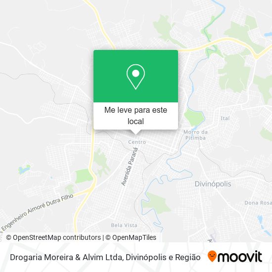 Drogaria Moreira & Alvim Ltda mapa
