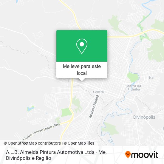 A.L.B. Almeida Pintura Automotiva Ltda - Me mapa