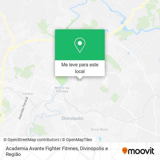 Academia Avante Fighter Fitnnes mapa