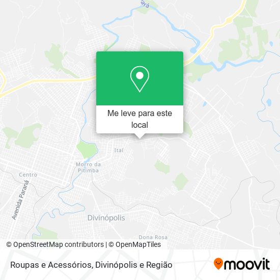 Roupas e Acessórios mapa