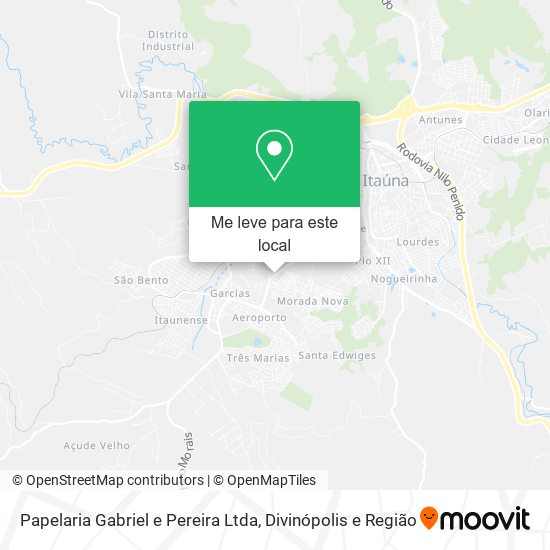 Papelaria Gabriel e Pereira Ltda mapa