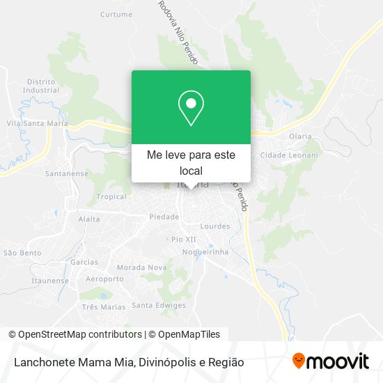 Lanchonete Mama Mia mapa
