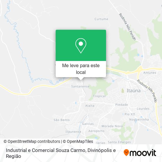 Industrial e Comercial Souza Carmo mapa