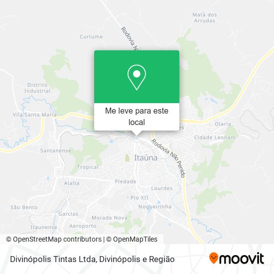 Divinópolis Tintas Ltda mapa