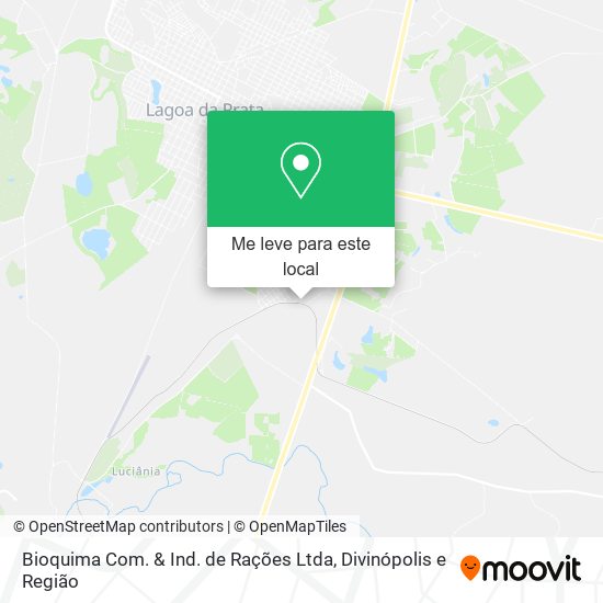 Bioquima Com. & Ind. de Rações Ltda mapa