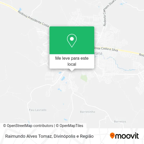 Raimundo Alves Tomaz mapa