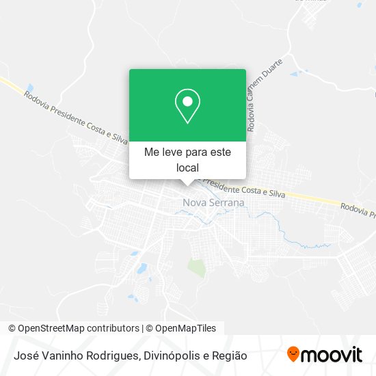 José Vaninho Rodrigues mapa