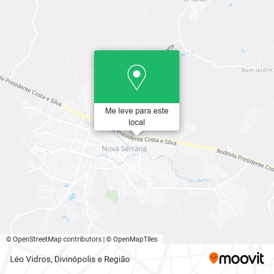 Léo Vidros mapa