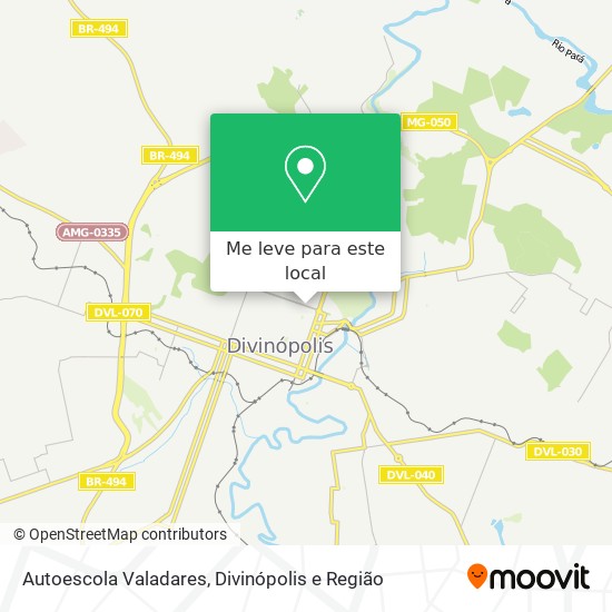 Autoescola Valadares mapa