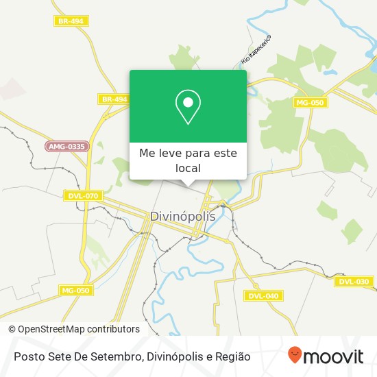 Posto Sete De Setembro mapa